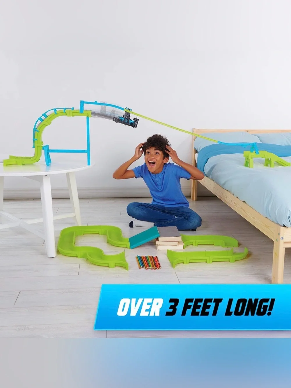 WowWee Power Treads Hyperdrive Zipline Car Set – Race Track Playset